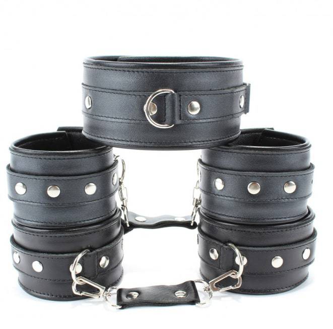 BDSM Kit Da Thật Đen Zaklep Siêu Chặt Chẽ