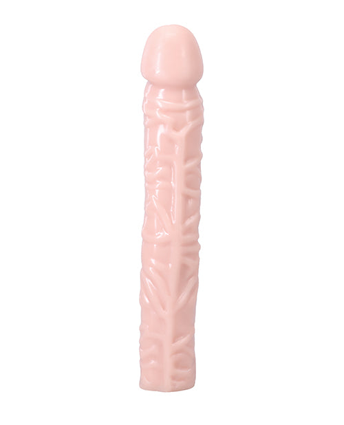 Falo thực tế Classic 10 inch Gân Guốc Thâm Sâu 