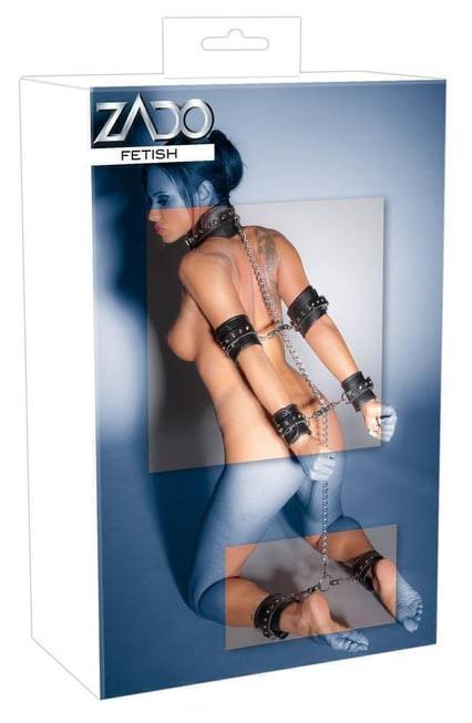 Orion BDSM Kit Kìm Đen Da Giả Vững Chãi Thống Trị