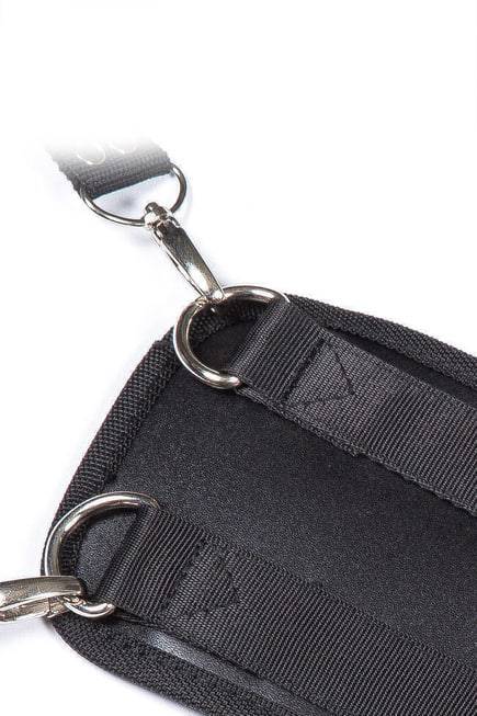 Rèm cố định Doggie Style đen neoprene gợi cảm kích thích