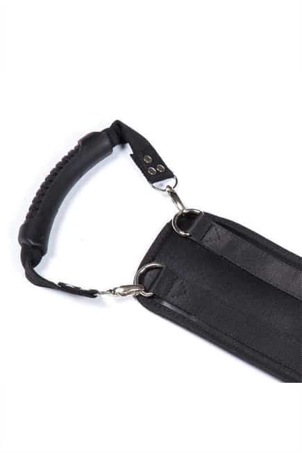 Rèm cố định Doggie Style đen neoprene gợi cảm kích thích