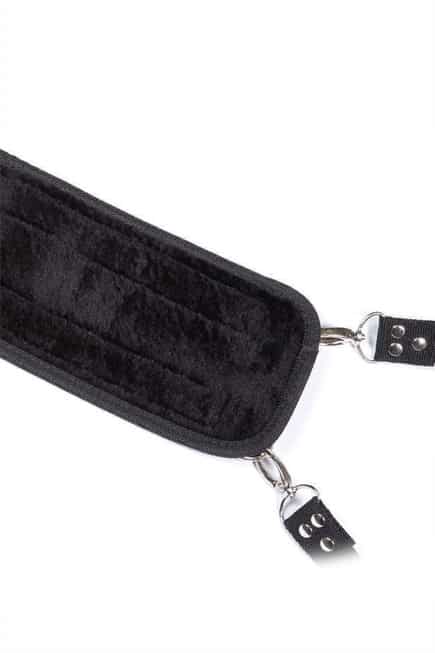 Rèm cố định Doggie Style đen neoprene gợi cảm kích thích