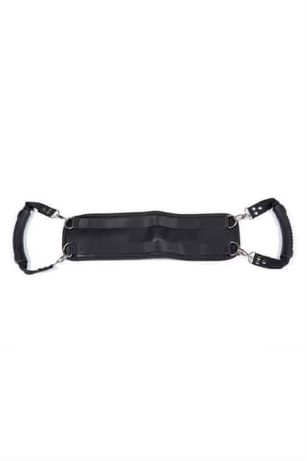 Rèm cố định Doggie Style đen neoprene gợi cảm kích thích
