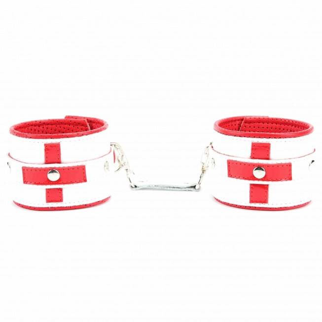 Nữ Y Tá Còng Arsenal Đỏ Trắng Da Thật Quyến Rũ Siêu Nóng