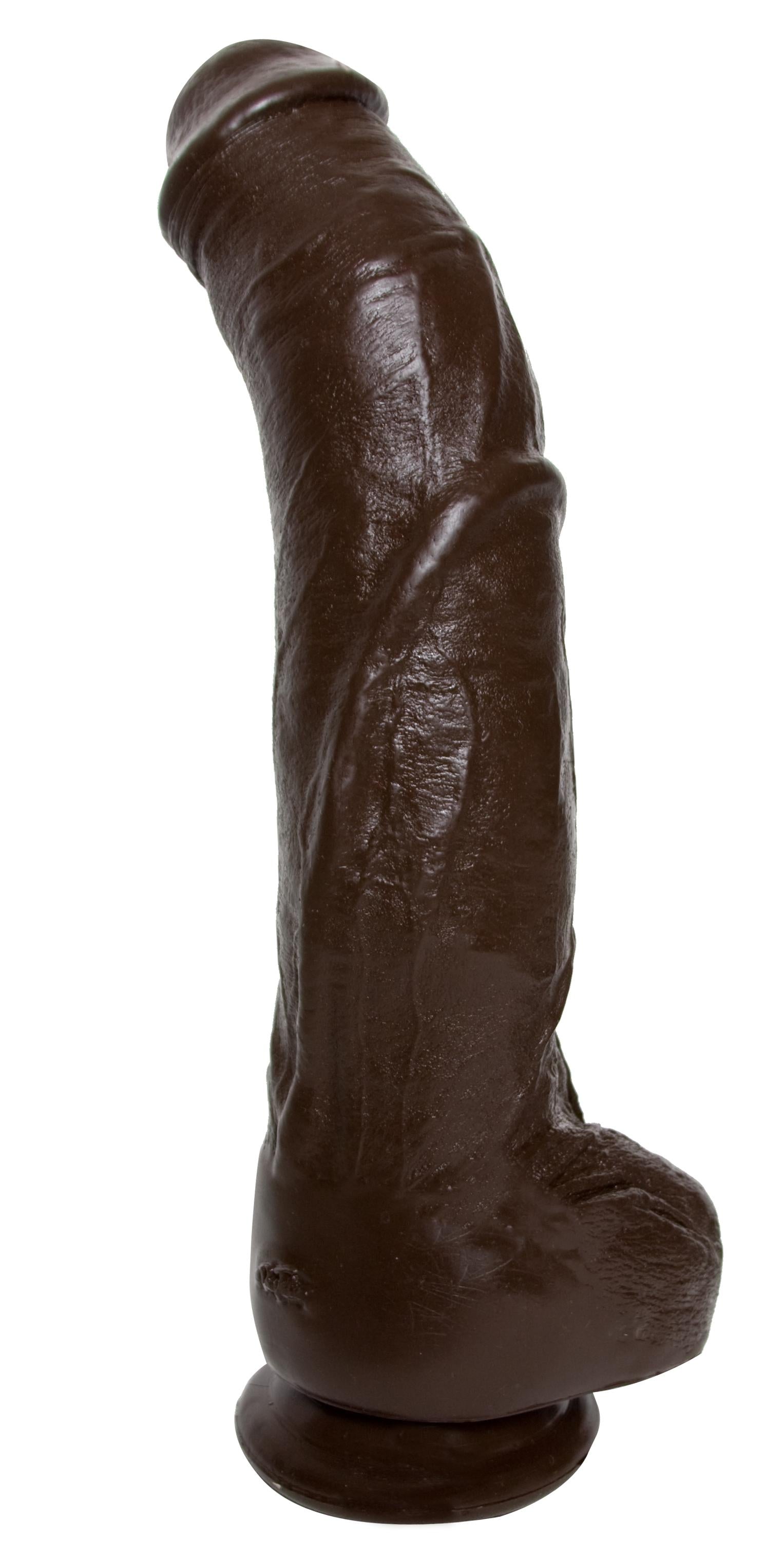 Black Thunder Dildo 30cm Đen Hút Chân Không 