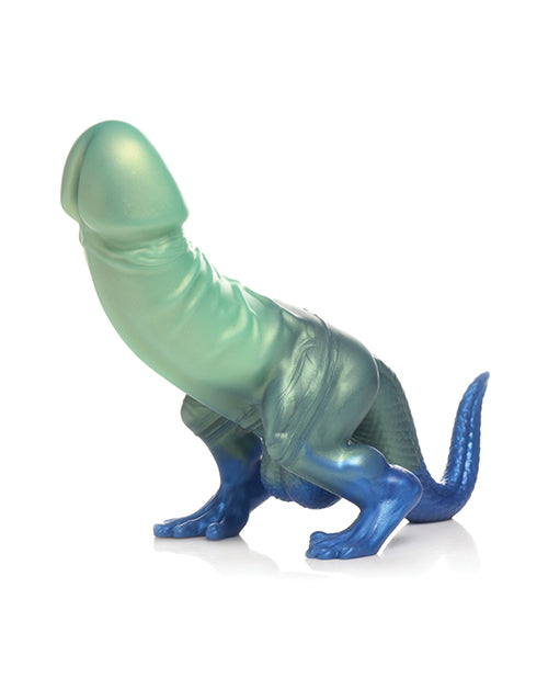 Creature Cocks Jurassic dildo lấp lánh fantasy xanh 