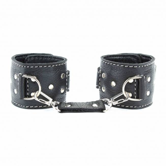 Na Còng BDSM Da Đen May Trắng Cao Cấp Đam Mê Nồng Cháy
