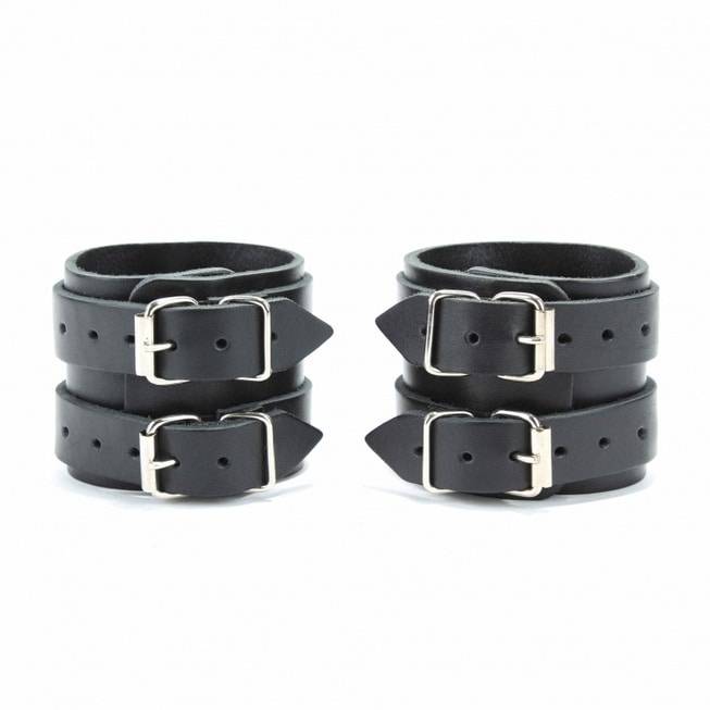 Naручники BDSM Arsenal Da Thật 2 Dây Siêu Chắc