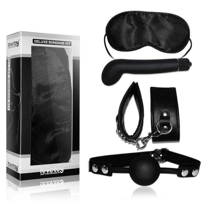 LOVETOY Bộ Đồ Chơi BDSM Đen Mask Kẹp Tay Siêu Kích Thích