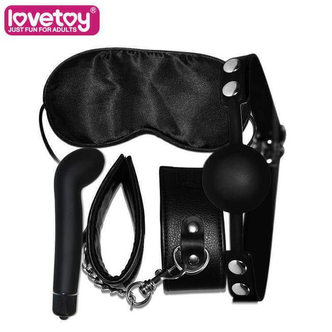 LOVETOY Bộ Đồ Chơi BDSM Đen Mask Kẹp Tay Siêu Kích Thích