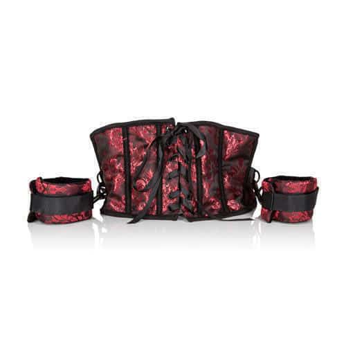 Scandal Corset CalExotics Còng Tay Đỏ Quyến Rũ