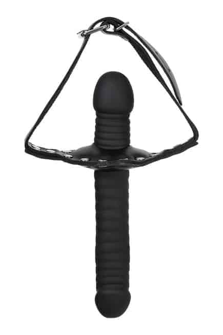 Toyfa Theatre Kẹp Miệng Dương Vật Da Đen 13cm BDSM
