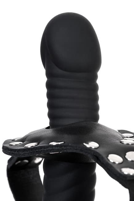 Toyfa Theatre Kẹp Miệng Dương Vật Da Đen 13cm BDSM