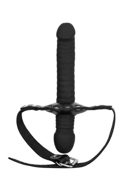 Toyfa Theatre Kẹp Miệng Dương Vật Da Đen 13cm BDSM