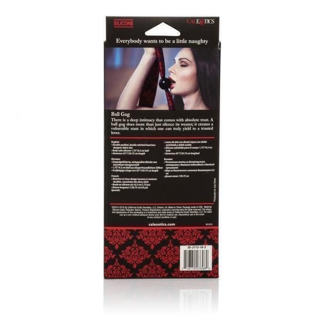 Ball Gag CalExotics Đen Đỏ Scandal Nóng Bỏng Đam Mê