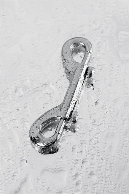 Toyfa Carabiner Kim Loại Bạc Đôi BDSM Bền Chắc Kìm Kẹp