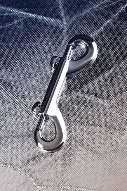 Toyfa Carabiner Kim Loại Bạc Đôi BDSM Bền Chắc Kìm Kẹp