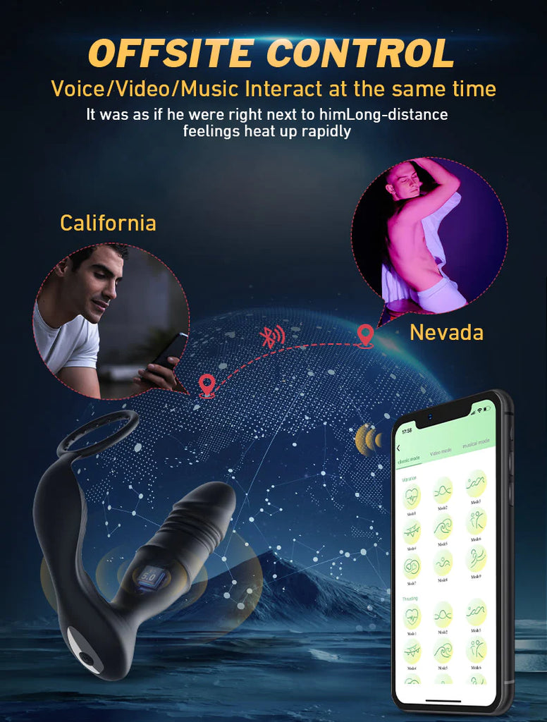 Murphy Ring Rung Nở 9 Cấp App Tiền Liệt Hot