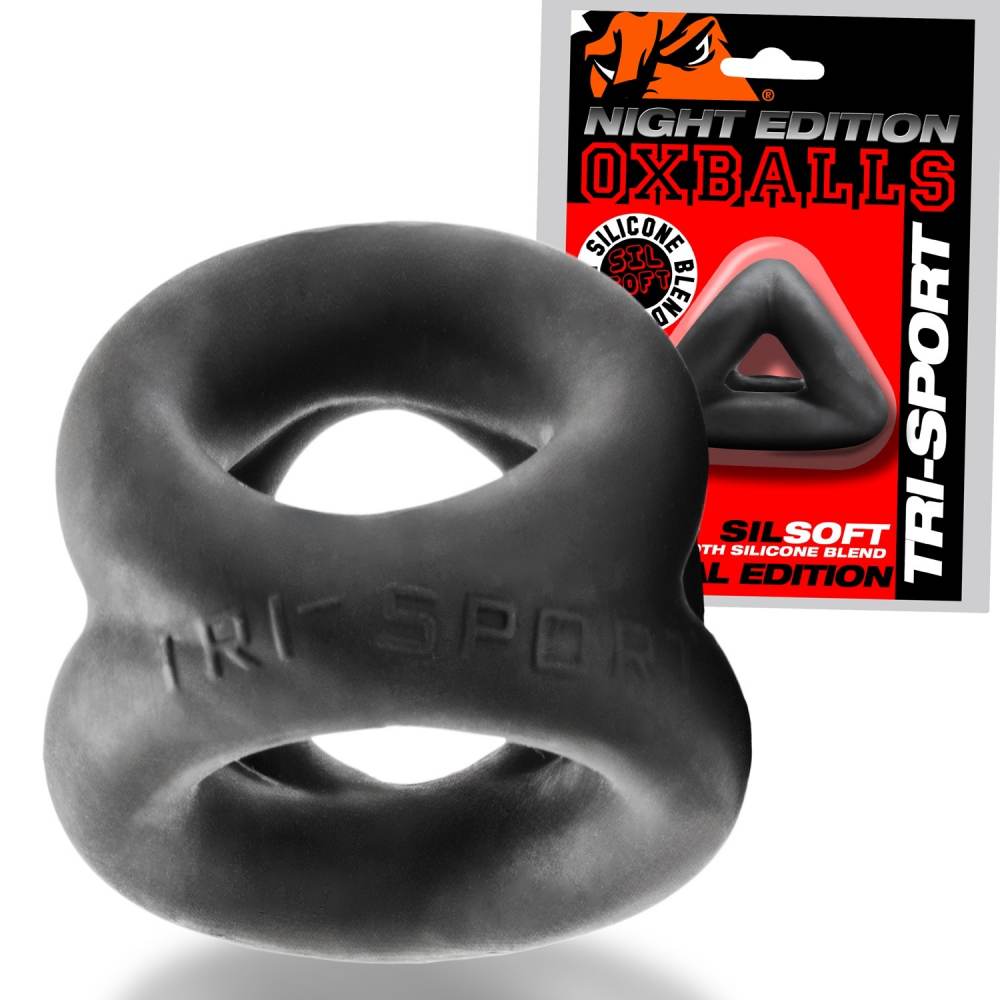 Oxballs Tri-Sport Vòng Đen Siết 3 Lớp Thỏa Mãn Mạnh
