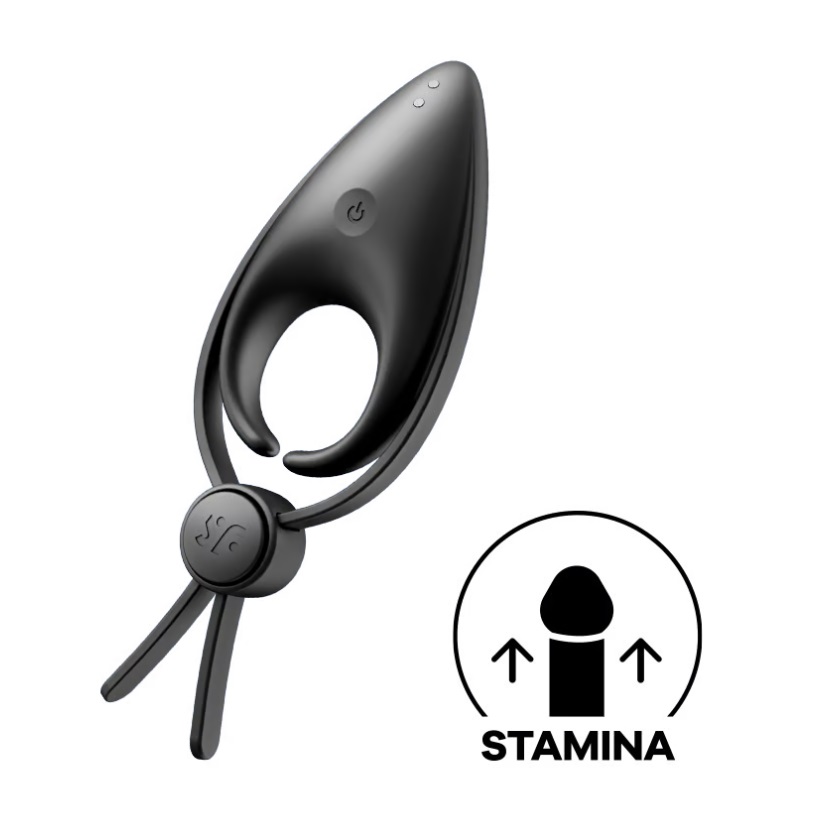 Satisfyer Súng Bắn Vòng Rung Đen Siêu Mạnh Giữ Chặt