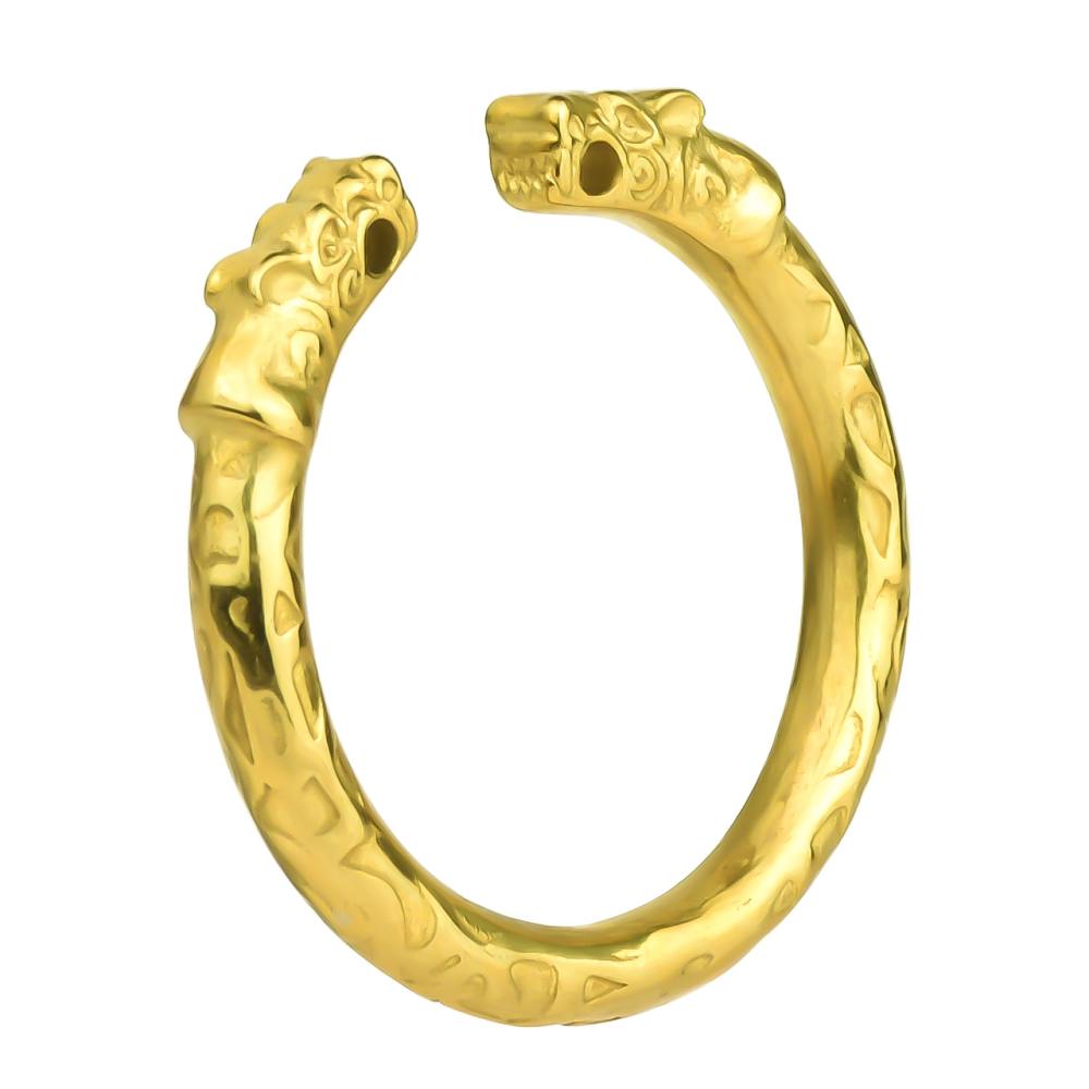 FAAK Snake Cock Ring Thép Vàng 2.9cm Cứng Ngắc