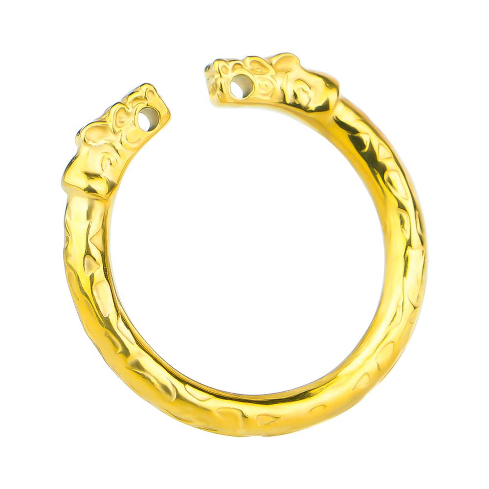 FAAK Snake Cock Ring Thép Vàng 2.9cm Cứng Ngắc