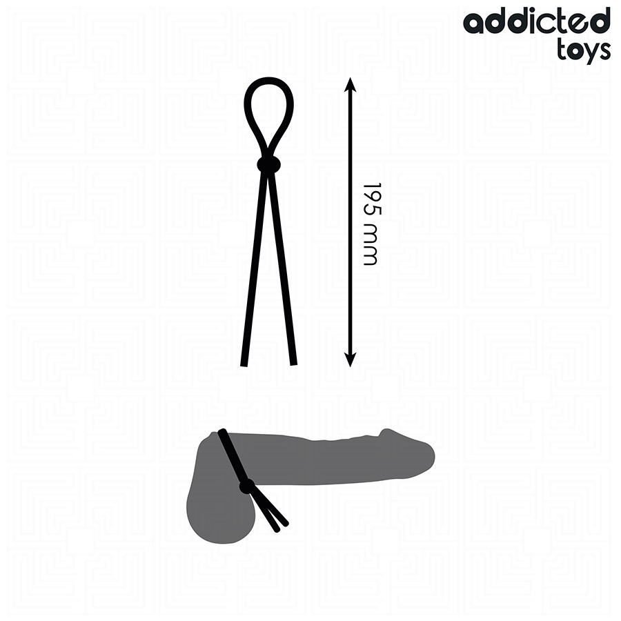 Vòng Đeo Dương Vật Addicted Toys Đen Bền Siêu Thích