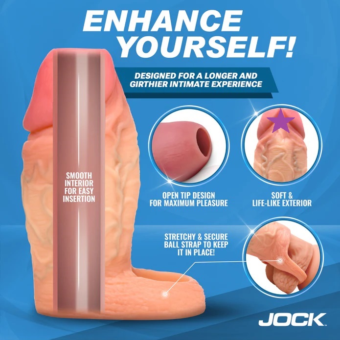 Jock Extender Silicone Xuyên Thấu Tăng Dày 4cm Bí Quyết