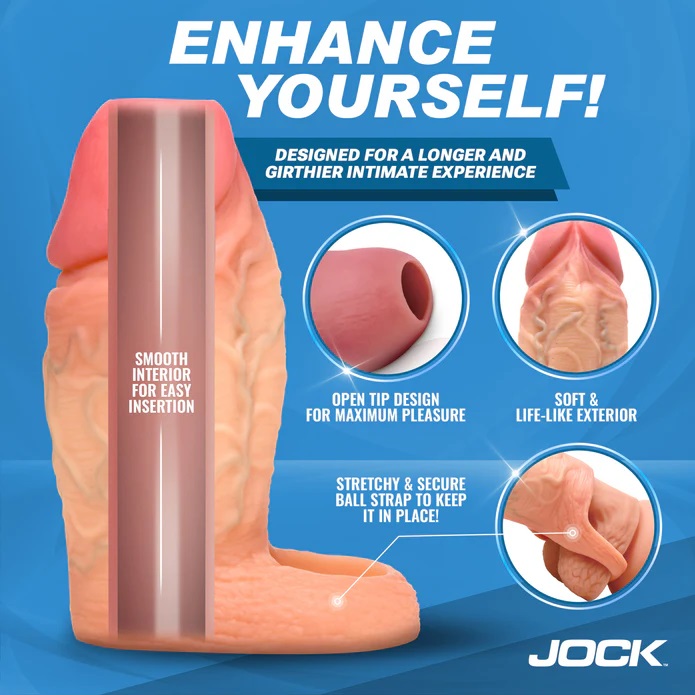 Jock Extender Silicone Xuyên Thấu Tăng Dày 4cm Bí Quyết