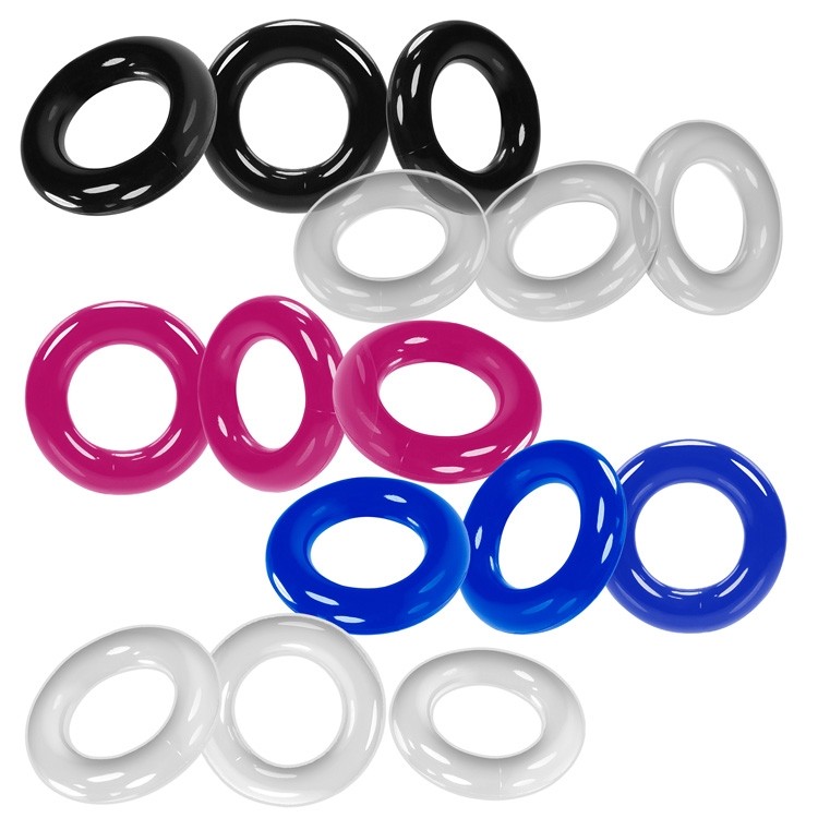 Oxballs Willy cock ring trắng 3pcs bền kéo dài