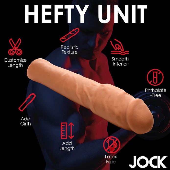 Jock толстый презерватив 28см мясной 5.8см