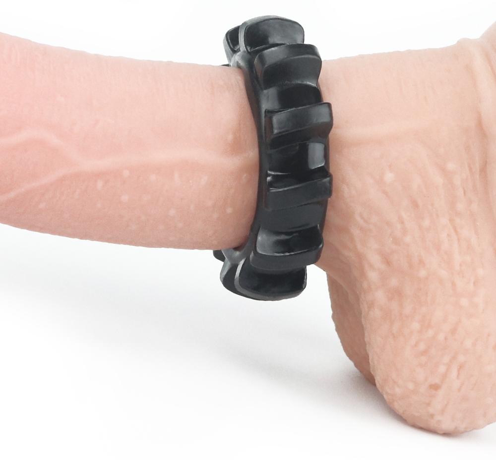 Lovetoy Ring Power Plus 4.5cm Đen Giữ Cứng Mạnh Mẽ