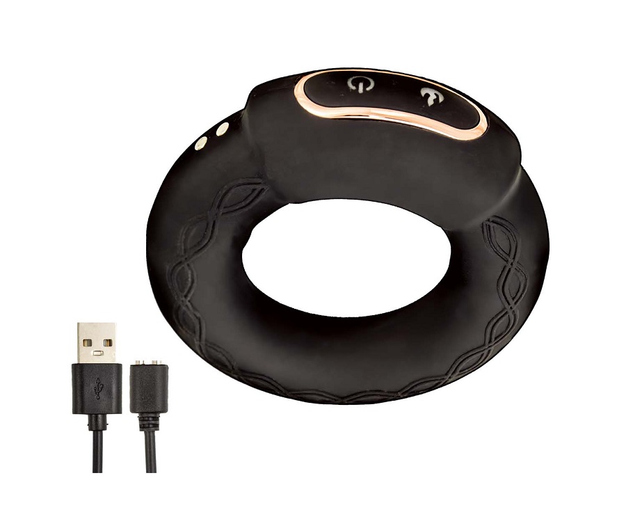 Nasstoys Vòng Rung Nóng Cứng Đen Siêu Mạnh