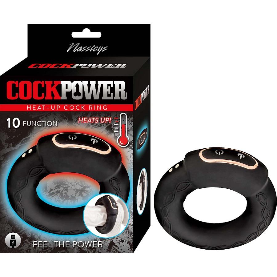Nasstoys Vòng Rung Nóng Cứng Đen Siêu Mạnh
