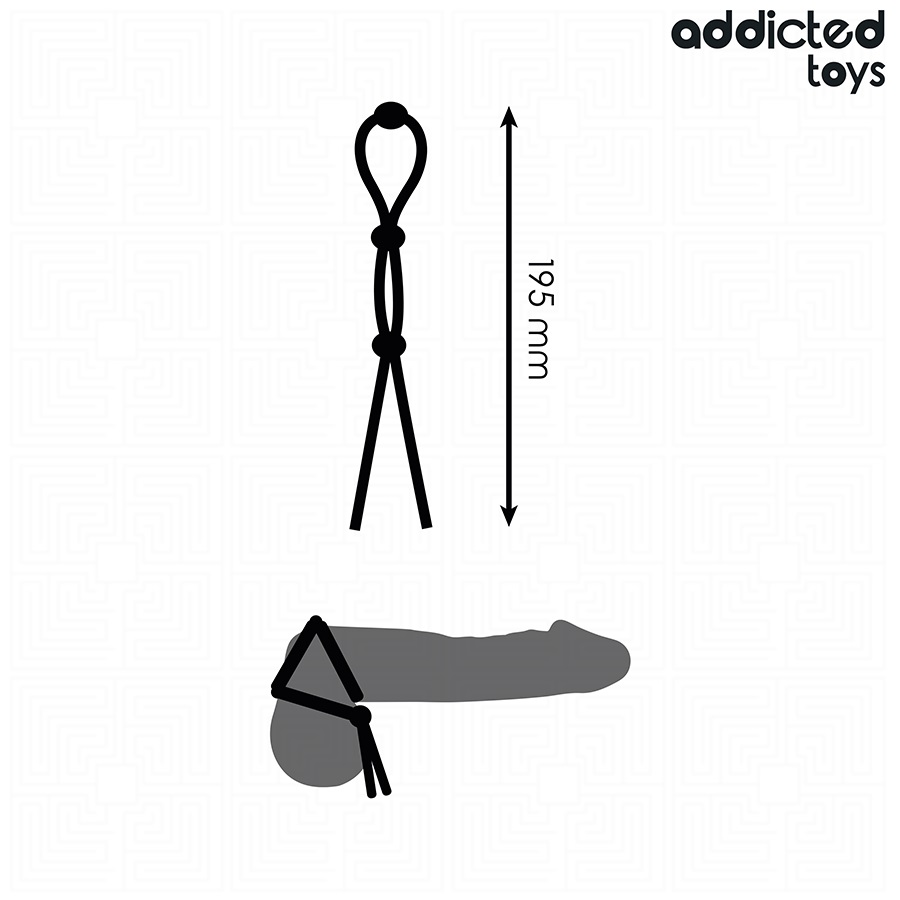 Triple Cock Ring Addicted Đen Ba Lớp Siêu Mạnh