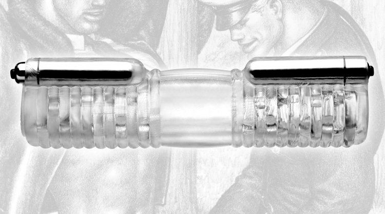 TOF Double Dildo Rung 26cm Song Đầu Đam Mê Bùng Cháy