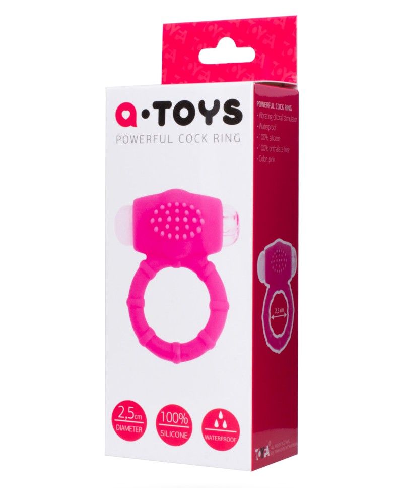A-Toys Vòng Rung Cặc Hồng 2.5cm Bền Lâu Khoái Lạc