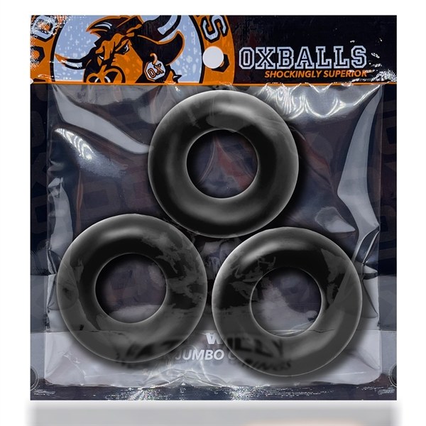 Oxballs Fat Willy Vòng Cặc 3pcs Đen Siết Mạnh