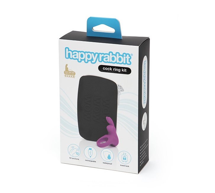Happy Rabbit Vòng Đeo Dương Vật Tím Đen Siêu Sướng