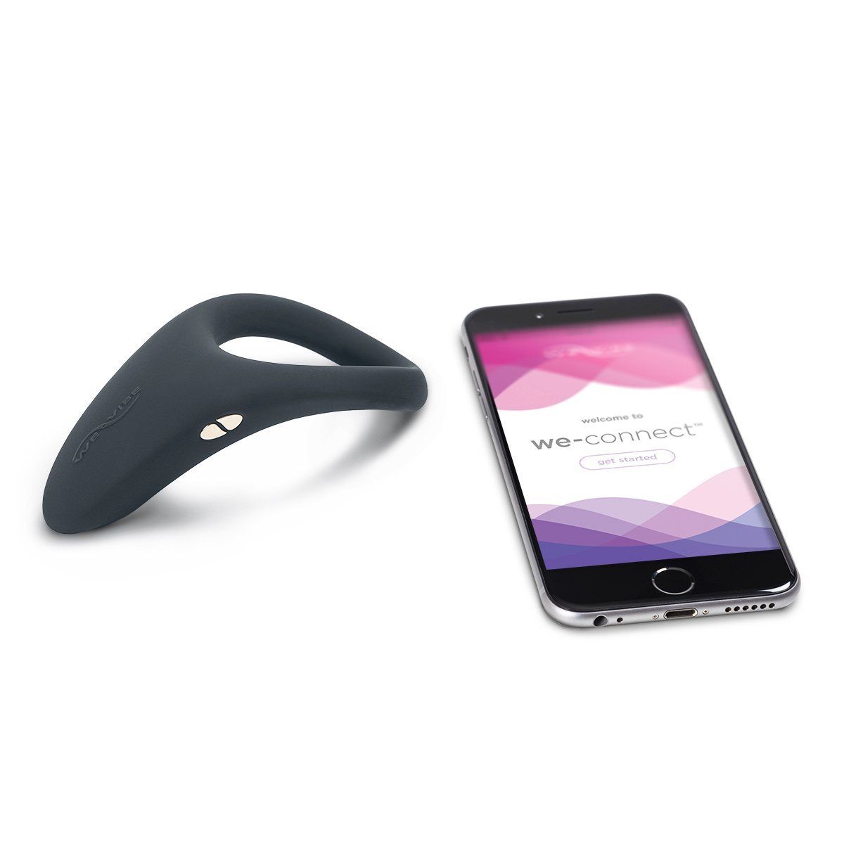 We-Vibe Verge xám ring rung nam app stretch thoải mái