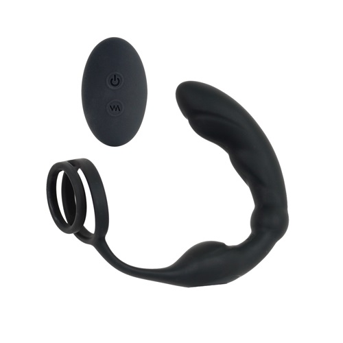 Pepee hậu môn rung đen 17cm silicone vòng chống trượt