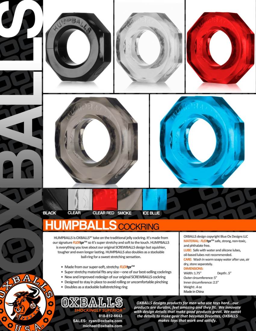 Nhẫn Dương Oxballs Humpballs Trong – Siêu Bền Khoái!