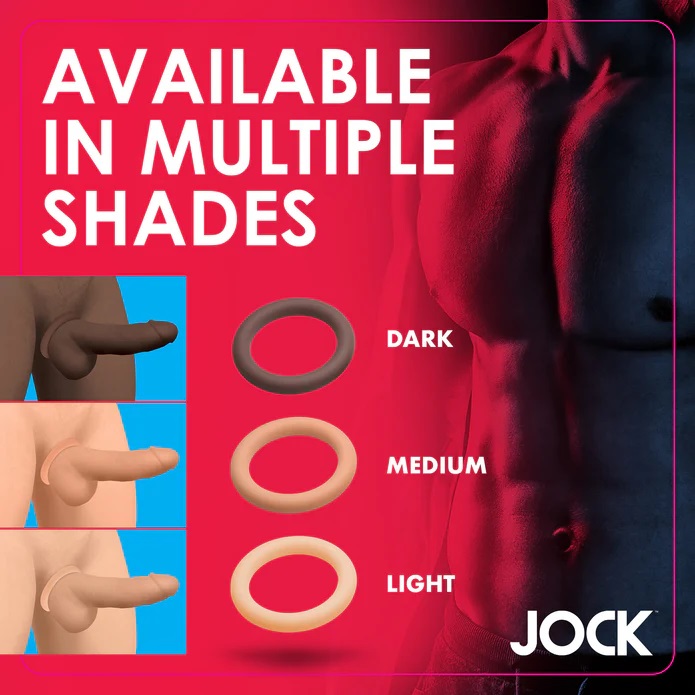 Jock Cock Ring Kit Da Trắng Silicone Mỹ Chặt Chẽ