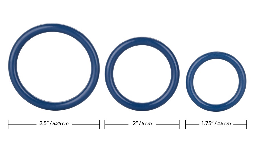 CEN Cock Ring 3pcs Xanh TPR Bền Kích Thích
