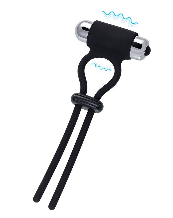 A-Toys Jet Vòng Rung 14cm Đen Điều Chỉnh Bùng Nổ