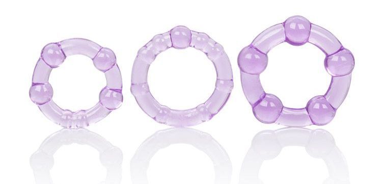 CEN Island 5 Ring Tím Chuỗi Đa Kích Cỡ Nâng Tầm