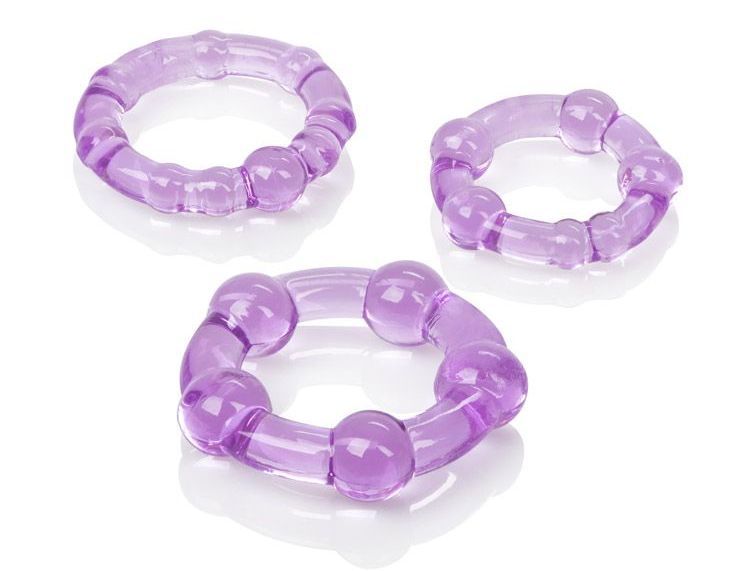 CEN Island 5 Ring Tím Chuỗi Đa Kích Cỡ Nâng Tầm