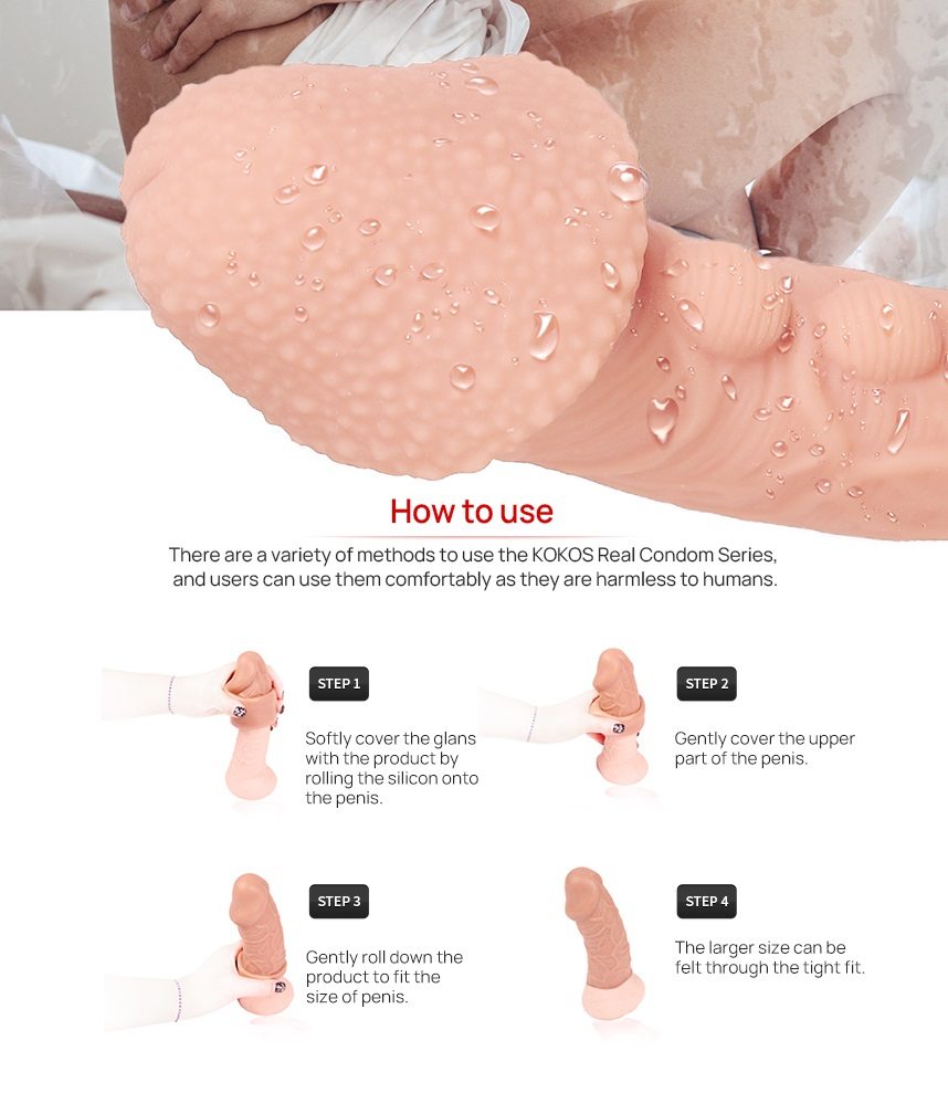 Kokos Wave Đầu To M Penis Sleeve M