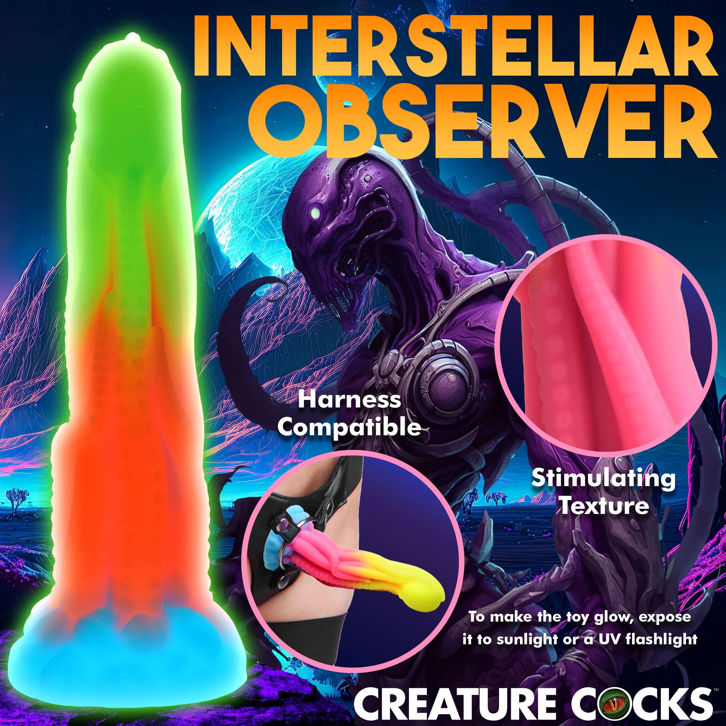 Tenta-Glow Creature Cocks Xúc Tu Sáng Fantasy