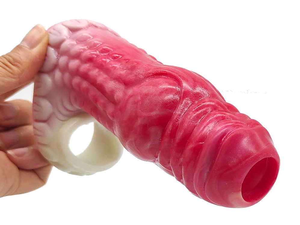 Penis Sleeve FAAK Thú Dữ Đen Trắng 13.5cm Tăng Kích